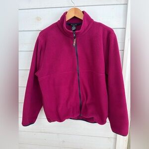 L.L. Bean full zip Fleece Jacket women’s large regular
Layering cozy winter